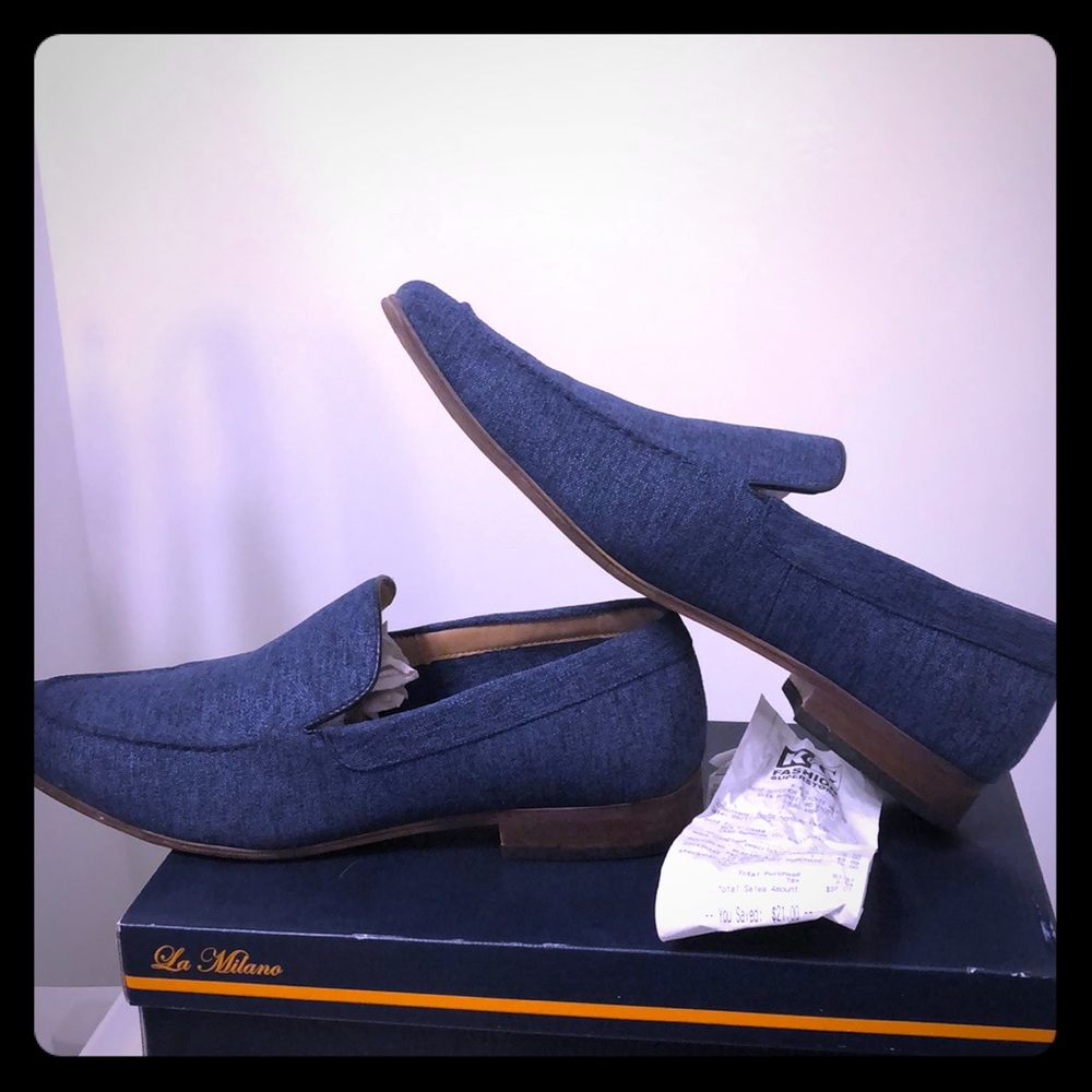 Blue Men’s Dress Shoes La Milano